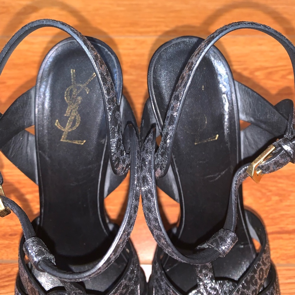 YSL tribute sandals. Logo is faded. No box. Open to reasonable offers.